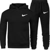 Men's Fashion Hoodies Set Suits Hit Color Mosaic Stars Sweater Sweatsuit Mens Track Suit Set Men Clothes 2019