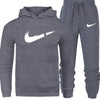 Men's Fashion Hoodies Set Suits Hit Color Mosaic Stars Sweater Sweatsuit Mens Track Suit Set Men Clothes 2019
