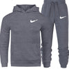 Men's Fashion Hoodies Set Suits Hit Color Mosaic Stars Sweater Sweatsuit Mens Track Suit Set Men Clothes 2019