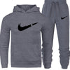 Men's Fashion Hoodies Set Suits Hit Color Mosaic Stars Sweater Sweatsuit Mens Track Suit Set Men Clothes 2019