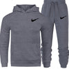 Men's Fashion Hoodies Set Suits Hit Color Mosaic Stars Sweater Sweatsuit Mens Track Suit Set Men Clothes 2019