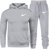 Men's Fashion Hoodies Set Suits Hit Color Mosaic Stars Sweater Sweatsuit Mens Track Suit Set Men Clothes 2019