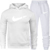 Men's Fashion Hoodies Set Suits Hit Color Mosaic Stars Sweater Sweatsuit Mens Track Suit Set Men Clothes 2019