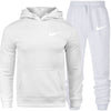 Men's Fashion Hoodies Set Suits Hit Color Mosaic Stars Sweater Sweatsuit Mens Track Suit Set Men Clothes 2019