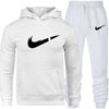 Men's Fashion Hoodies Set Suits Hit Color Mosaic Stars Sweater Sweatsuit Mens Track Suit Set Men Clothes 2019
