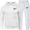 Men's Fashion Hoodies Set Suits Hit Color Mosaic Stars Sweater Sweatsuit Mens Track Suit Set Men Clothes 2019