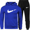 Men's Fashion Hoodies Set Suits Hit Color Mosaic Stars Sweater Sweatsuit Mens Track Suit Set Men Clothes 2019