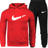 Men's Fashion Hoodies Set Suits Hit Color Mosaic Stars Sweater Sweatsuit Mens Track Suit Set Men Clothes 2019