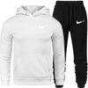 Men's Fashion Hoodies Set Suits Hit Color Mosaic Stars Sweater Sweatsuit Mens Track Suit Set Men Clothes 2019